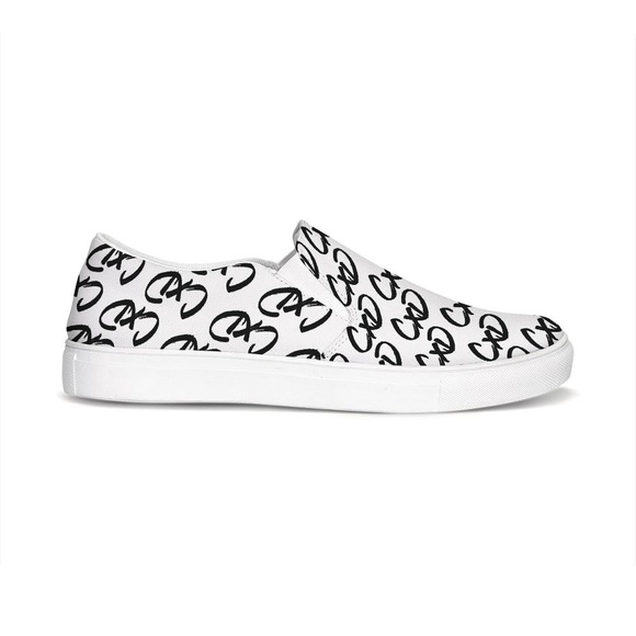 Crime X Design All Over Canvas SlipOns - Picture 5 of 6